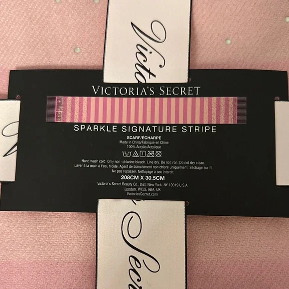 Victoria's Secret Pink Rhinestone Scarf. NWT - Picture 4 of 10